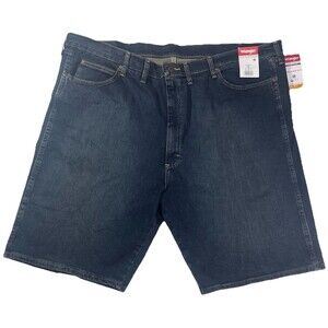Wrangler Men’s Denim Shorts Five Pocket Relaxed Fit 10" Inseam Dark Size 46 NWT